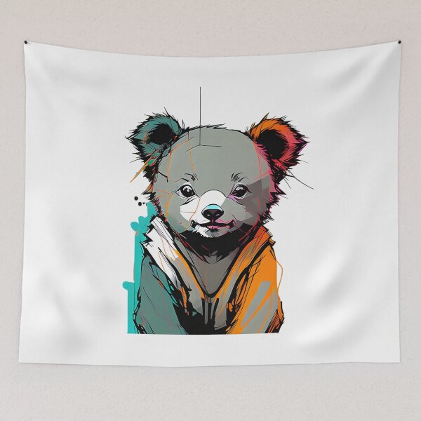 Item preview, Orange and Teal Koala Bear  designed and sold by CJMarchese.