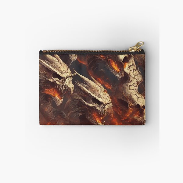 Item preview, Dragon skulls in the fire designed and sold by FrozenPolarBear.