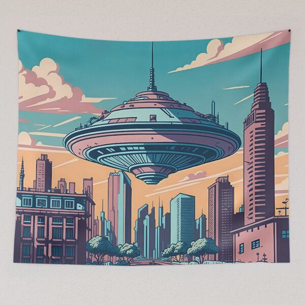 Item preview, Encounter with a Vintage UFO designed and sold by Javier Narváez Solarte.
