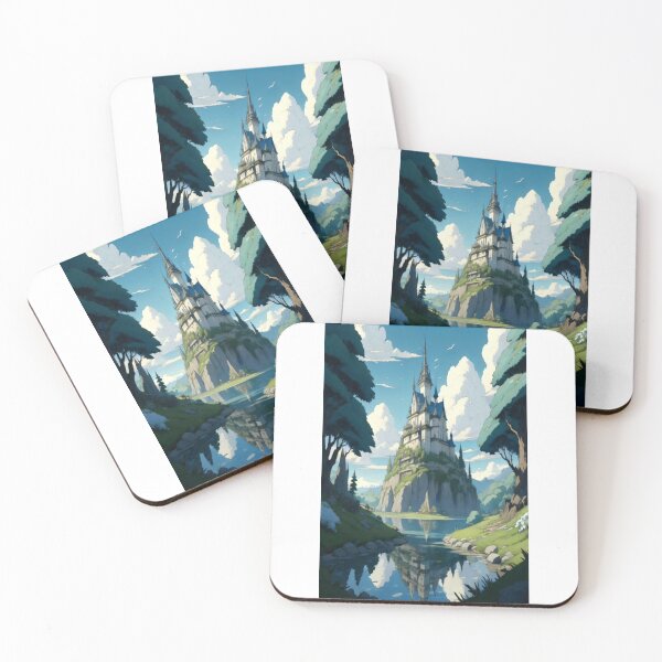 Item preview, Forest castle near river designed and sold by Zoe Tsukishima.