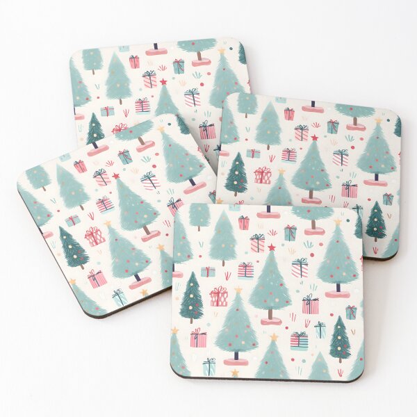 Item preview, Christmas theme with gifts and Christmas trees designed and sold by grebie.