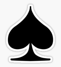 Spade Card Suite Sticker