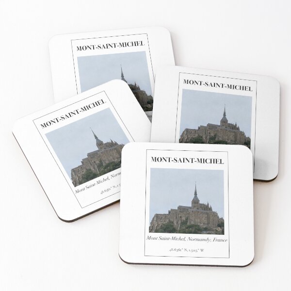 Artikelvorschau, Mont Saint Michel Frankreich Reiseplakat entworfen und verkauft von ScoutsArt16.