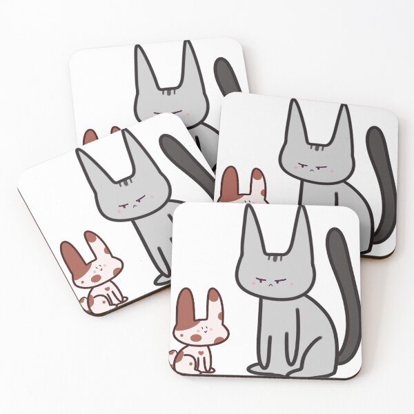 Item preview, Gato y conejo designed and sold by Pearly Art.