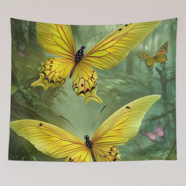 Item preview, Pretty Yellow Butterflies designed and sold by WaryTales.
