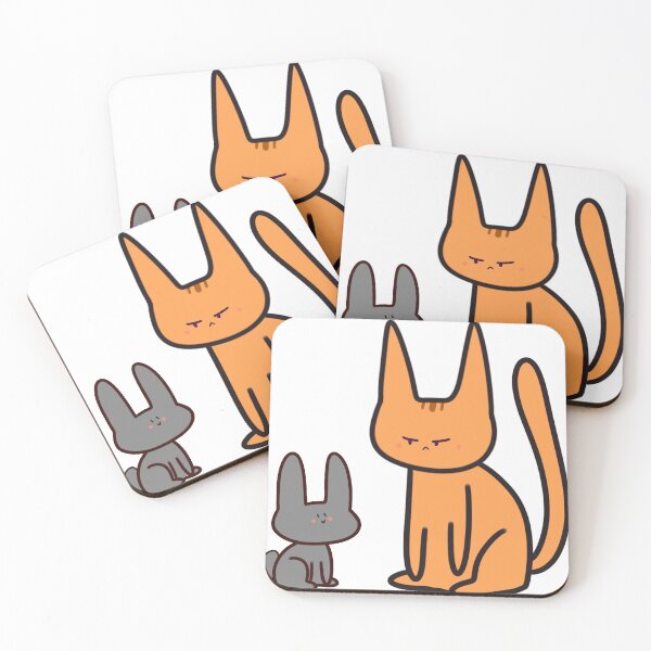Item preview, Gato y conejo designed and sold by Pearly Art.