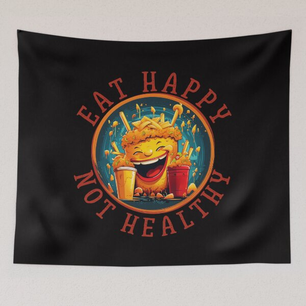Item preview, Eat Happy not Healthy designed and sold by Chmielayka.