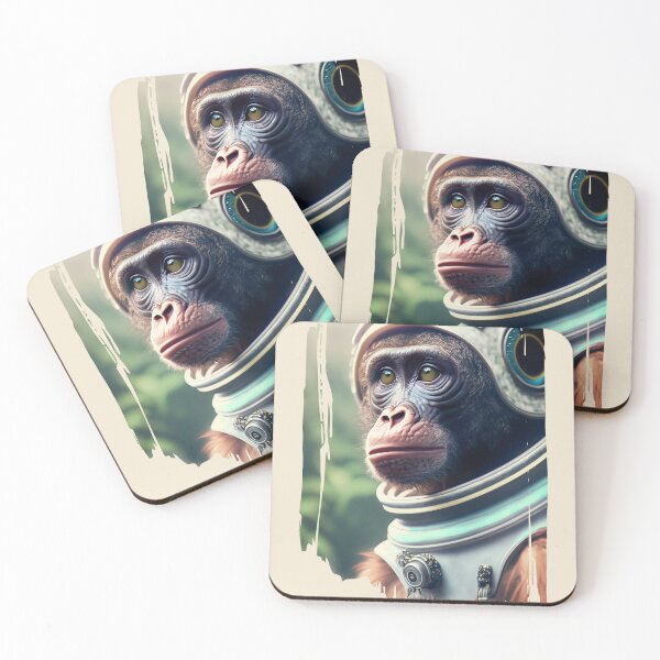 Item preview, Space Monkey Astronaut - Amazon Rain Forest Landscape - Universe Explorer designed and sold by monkeybusiness.pt.