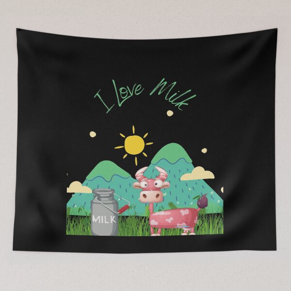 Item preview, I Love Milk,Natural Milk,Funny Gift designed and sold by your-t-shirts55.