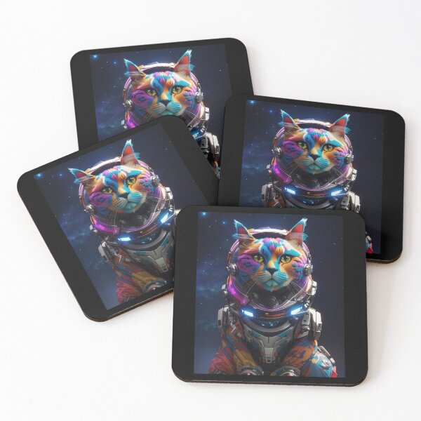 Item preview, Colorful Space Cat designed and sold by unlmtdart.