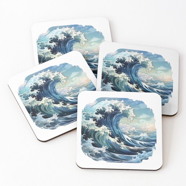 Item preview, Shades of Waves 50 designed and sold by Bojanche Design.