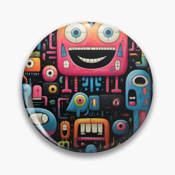 Artikelvorschau, Skurriles geometrisches Monsterland: Bunte Kreaturen für verspielte Dekoration entworfen und verkauft von lordyswiss.