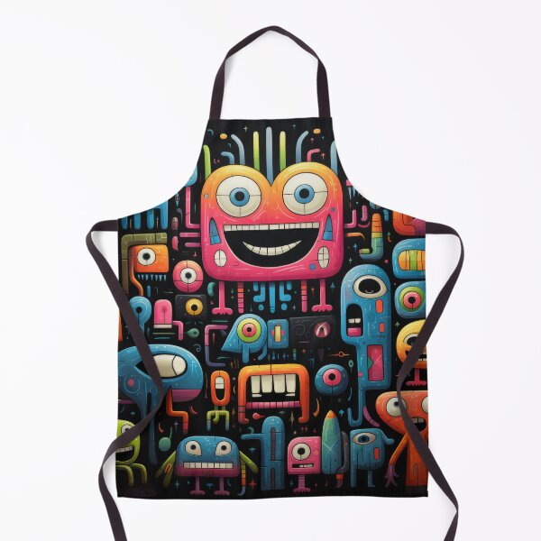 Item preview, Whimsical Geometric Monsterland: Colorful Creatures for Playful Decor designed and sold by lordyswiss.