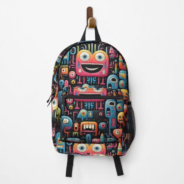 Item preview, Whimsical Geometric Monsterland: Colorful Creatures for Playful Decor designed and sold by lordyswiss.
