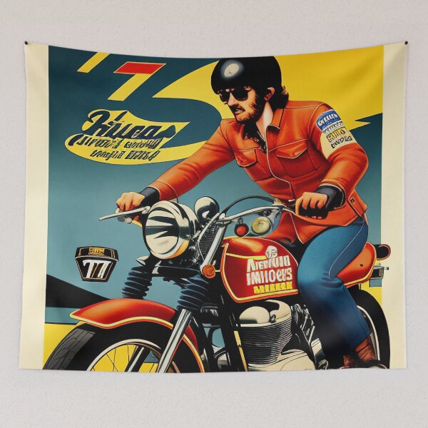 Item preview, Vintage motorcycle advertisement designed and sold by Goodyzaa.