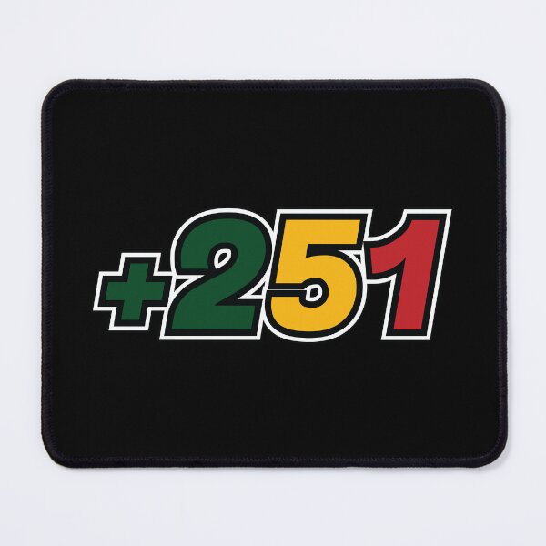 Item preview, +251 Ethiopian Area Code designed and sold by MerchHouse.