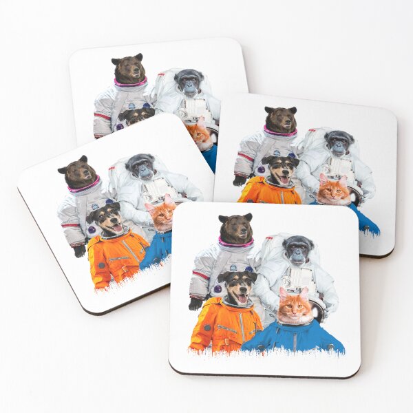 Item preview, Astronaut animals designed and sold by BlackCatLab.
