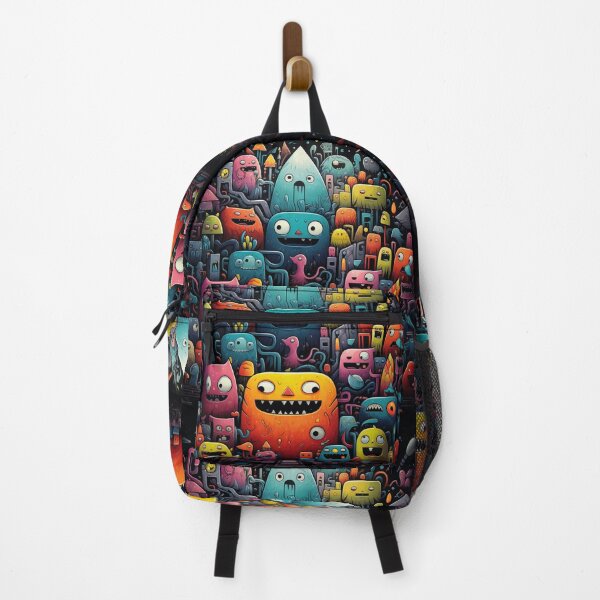 Item preview, Whimsical Geometric Monsterland: Colorful Creatures Version 2 designed and sold by lordyswiss.