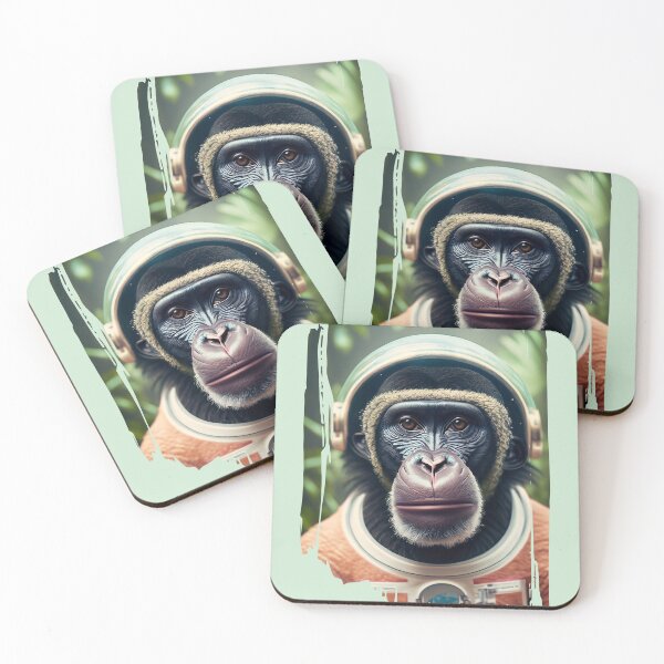Item preview, Space Monkey Astronaut - Planet of Woods Landscape - Universe Explorer designed and sold by monkeybusiness.pt.