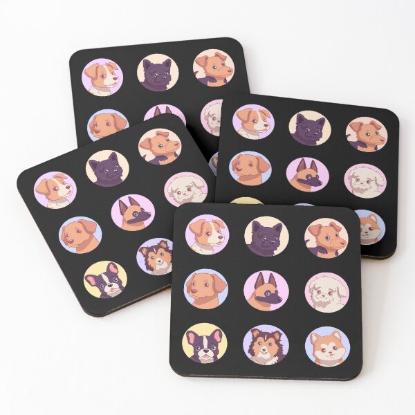 Item preview, Cute dogs in circles pack designed and sold by Yaragold.