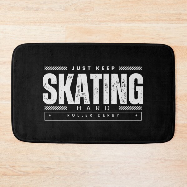 Item preview, Roller Derby Just Keep Skating Hard  (White image) designed and sold by Soundpups.