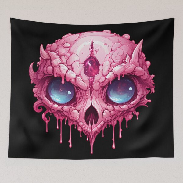 Item preview, Creepy Cute Pink Slimy Skull designed and sold by 20th-eclipse.