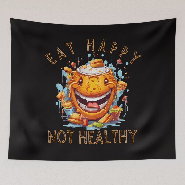 Item preview, Eat Happy not Healthy designed and sold by Chmielayka.