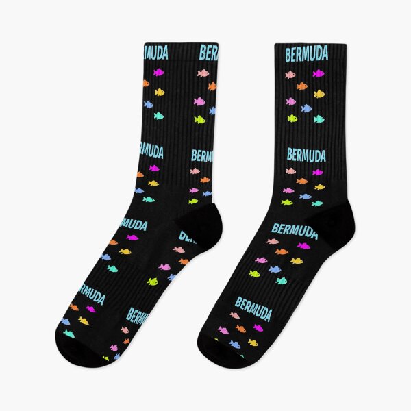 Item preview, Bermuda Colorful Fish School Dark Color designed and sold by TinyStarAmerica.