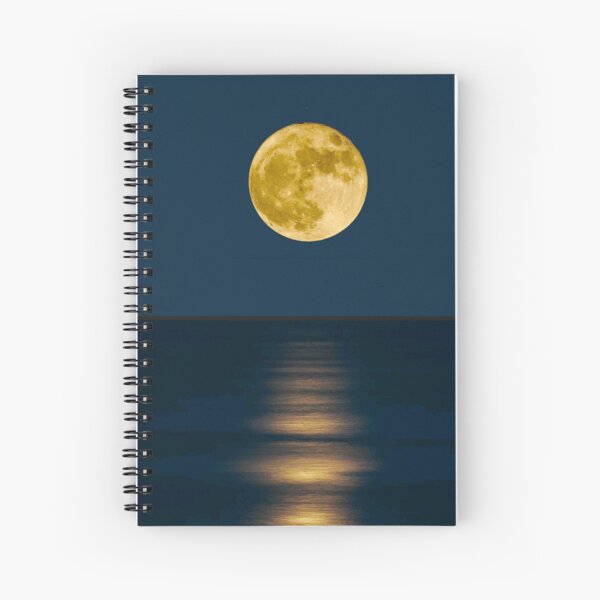 Item preview, Harvest Moon Reflecting on the Ocean Print designed and sold by posterbobs.