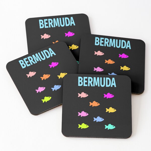 Item preview, Bermuda Colorful Fish School Dark Color designed and sold by TinyStarAmerica.