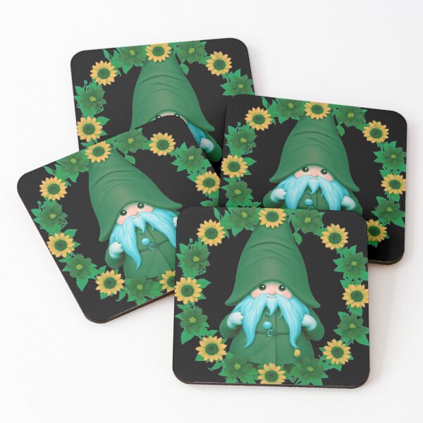 Item preview, Adorable Green Gnome - Sweet Boho Gnome Flower Design designed and sold by TGAL2.