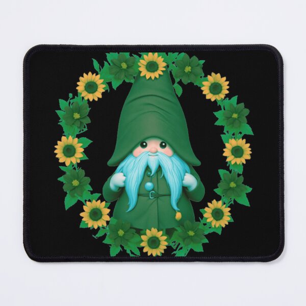 Item preview, Adorable Green Gnome - Sweet Boho Gnome Flower Design designed and sold by TGAL2.
