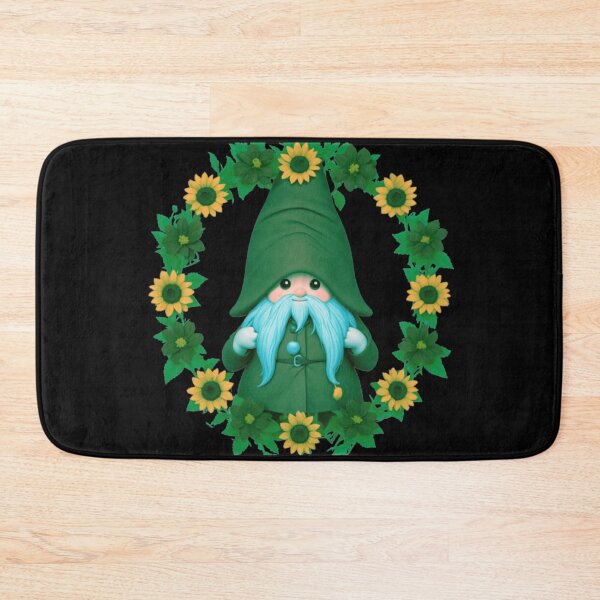 Item preview, Adorable Green Gnome - Sweet Boho Gnome Flower Design designed and sold by TGAL2.