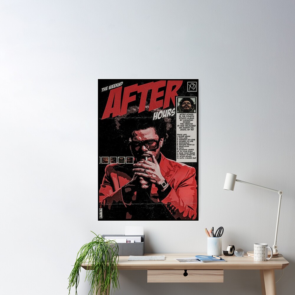 After Hours Album Cover The Weeknd Poster – Aesthetic Wall Decor