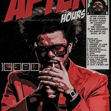 Alone Again The Weeknd Album Art Book Canvas Print Vintage Graphic