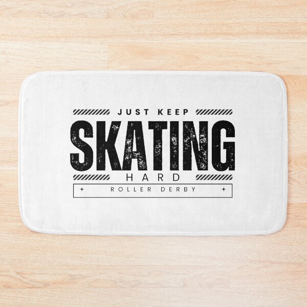 Item preview, Roller Derby Just Keep Skating Hard (Black) designed and sold by Soundpups.