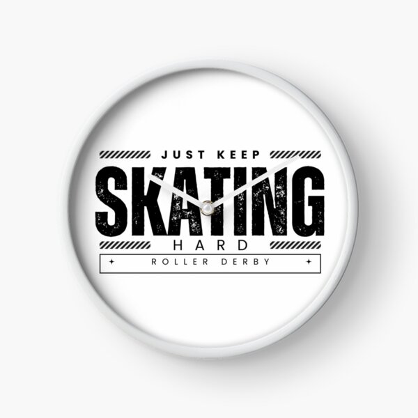Item preview, Roller Derby Just Keep Skating Hard (Black) designed and sold by Soundpups.