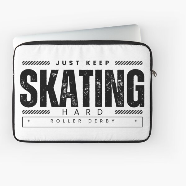 Item preview, Roller Derby Just Keep Skating Hard (Black) designed and sold by Soundpups.