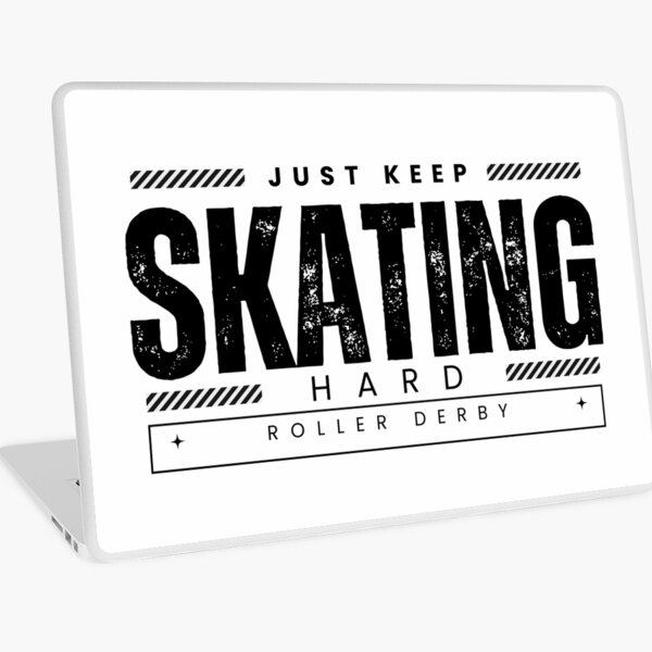 Item preview, Roller Derby Just Keep Skating Hard (Black) designed and sold by Soundpups.
