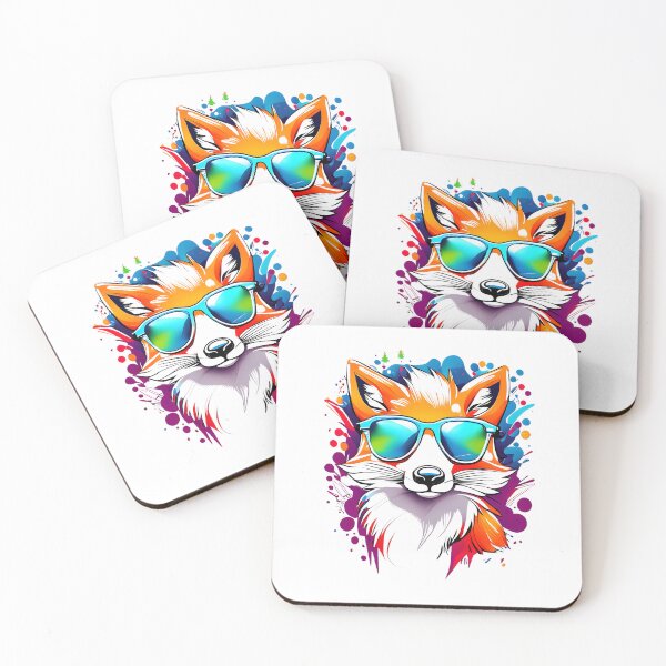 Item preview, Colorful and smart red fox designed and sold by tinytwist.