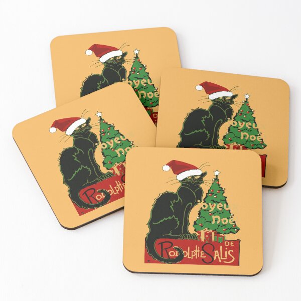Item preview, Joyeux Noel Le Chat Noir Spoof With Yule Tree v2 designed and sold by taiche.