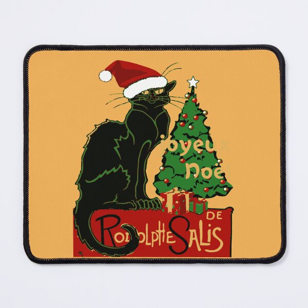 Item preview, Joyeux Noel Le Chat Noir Spoof With Yule Tree v2 designed and sold by taiche.