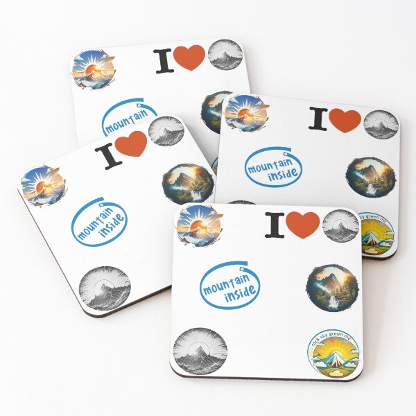 Item preview, mountain sticker set designed and sold by yourgeekside.