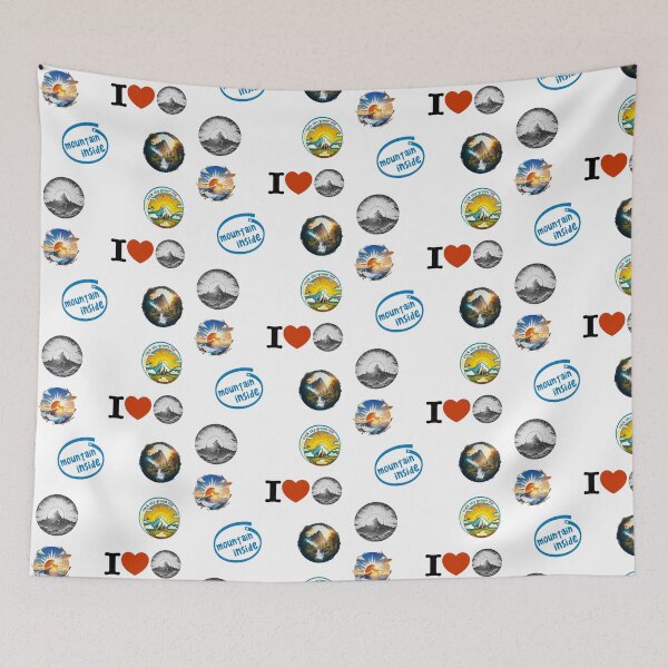 Item preview, mountain sticker set designed and sold by yourgeekside.