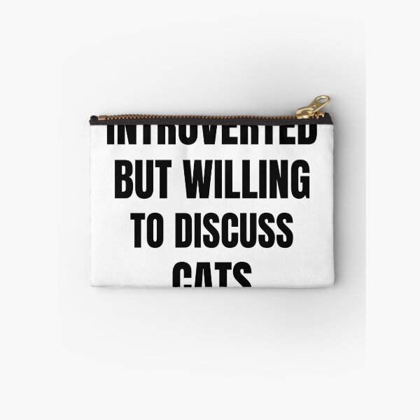 Item preview, introverted but willing to discuss cats designed and sold by Beautiful-Bold.