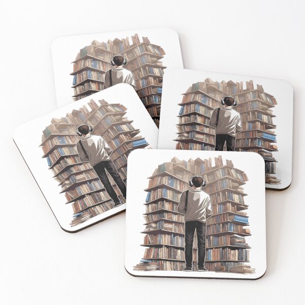 Item preview, Guy With Headset on Searching For a Book designed and sold by OPSakura.