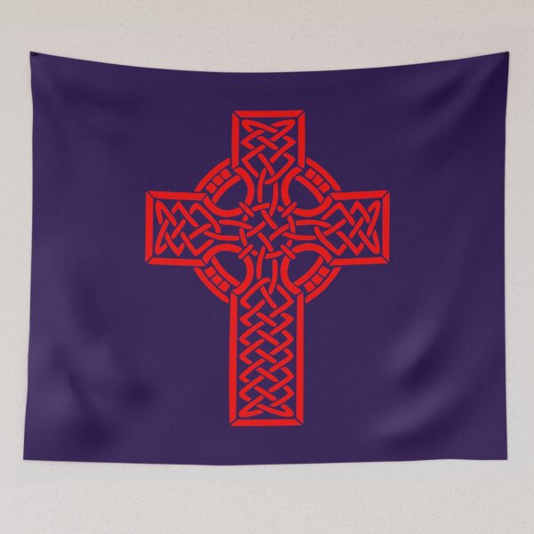 Item preview, Red Celtic Cross designed and sold by Jeallan Designs.