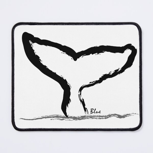 Item preview, Blue Whale Tail Water - Label designed and sold by ScottishPine.