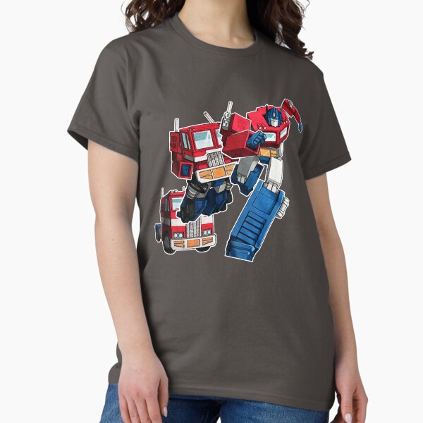 Vista previa del artículo con la obra «Optimus Prime», diseñado y vendido por pixvox.