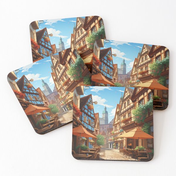 Item preview, Miltenberg Town, Germany, Ai Generated Art - A Timeless Tapestry of Bavarian Charm designed and sold by studioSharonKay.